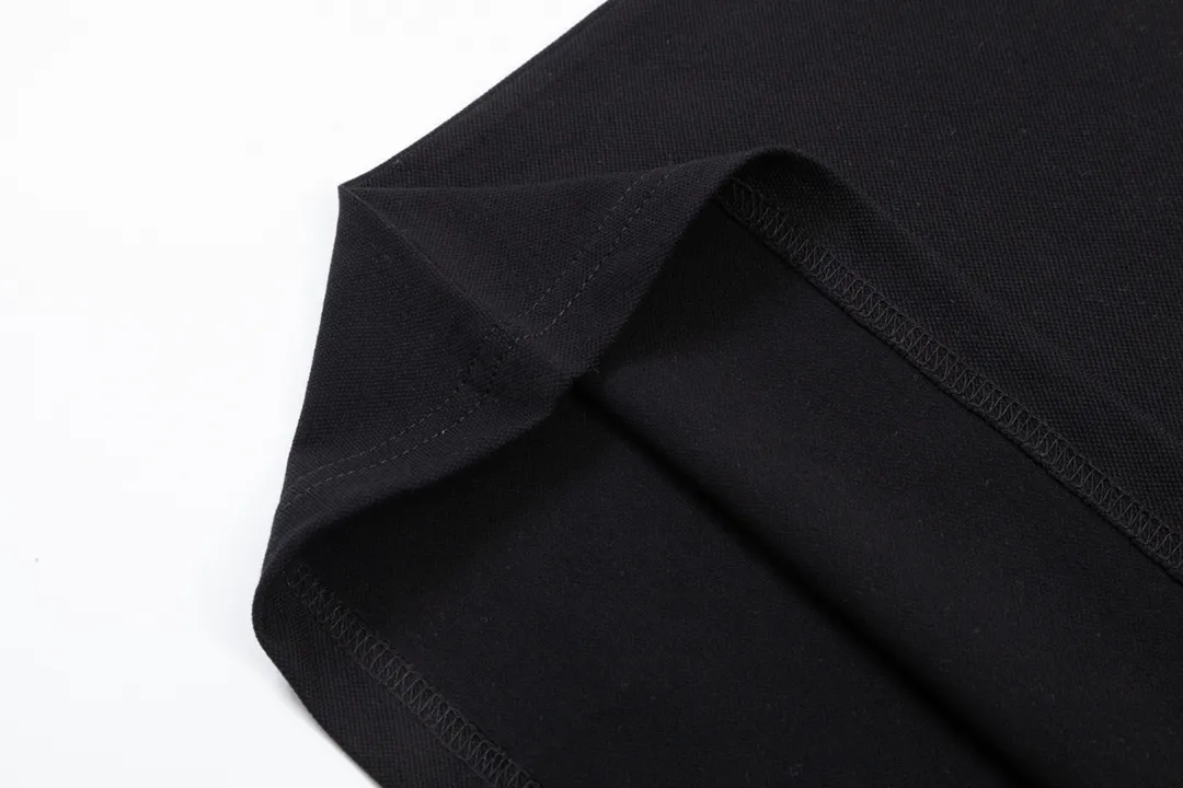 BURBERRY Classic Lo GO ， Retro Same Style Polo Versatile : Black Size：M-2XL